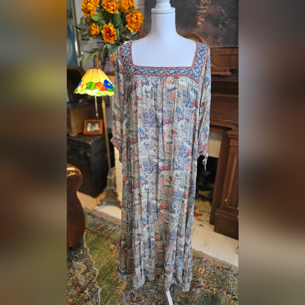 Johnny Was Jade Velma Embroidered Dress Size L - Picture 2 of 9